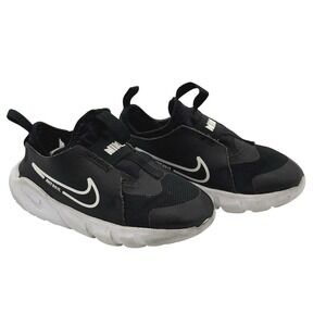 Nike Shoes Toddler Boy 10 Black White Flex Runner 2 Slip On Running Sneakers